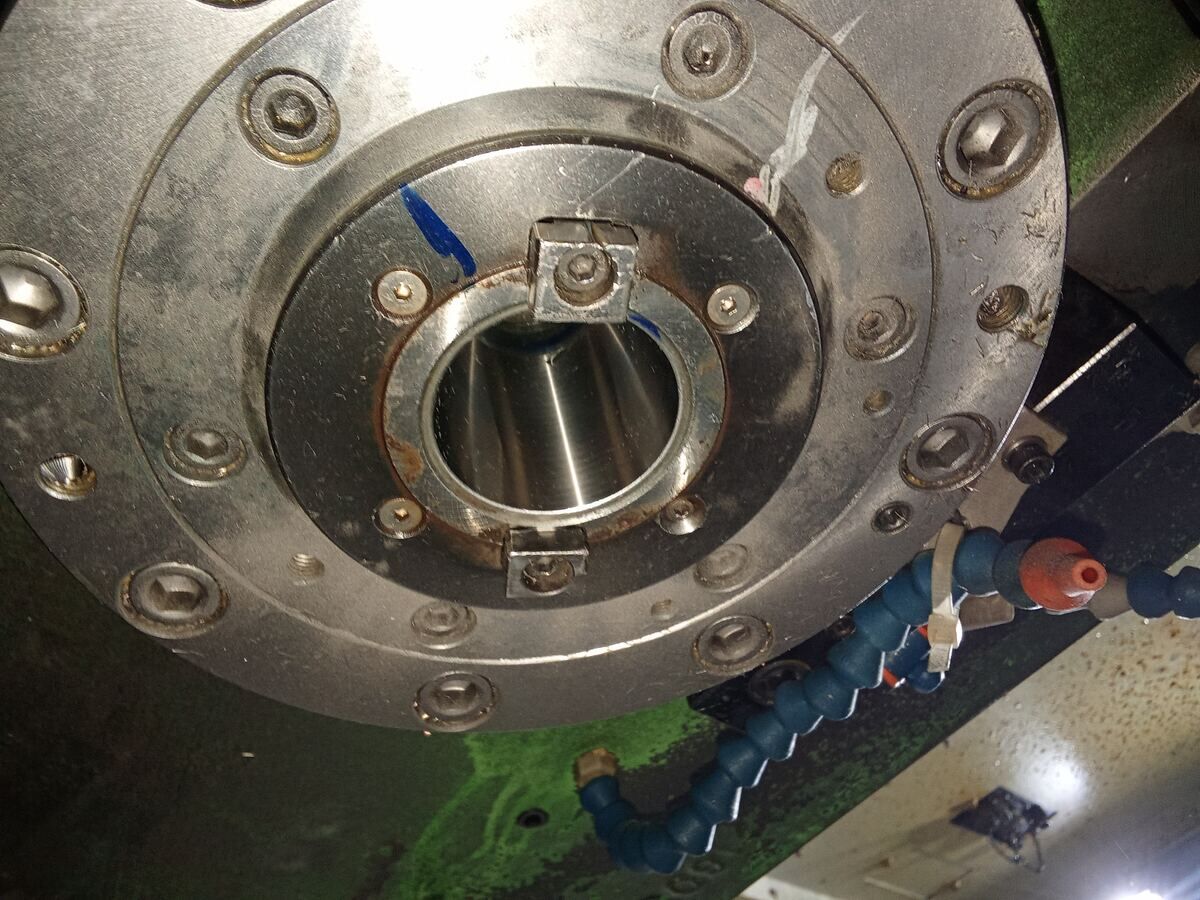 Doosan DNM 750 – vpenjalni konus vretena, Po obnovi